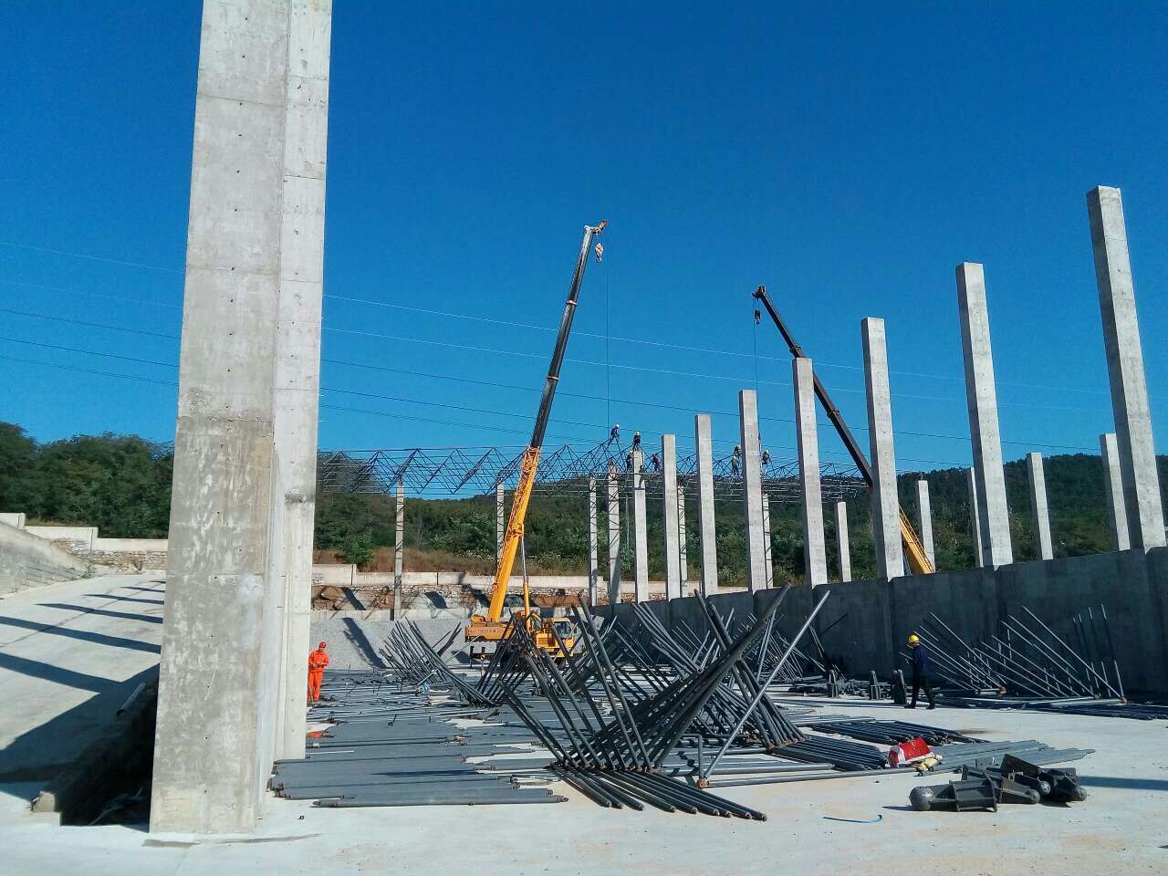 九龙坡威海搅拌站网架